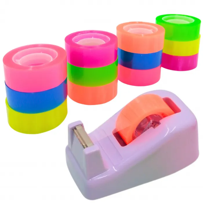Colorful Tape - Crystal Transparent - 12Pcs Roll