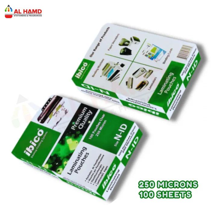 NID LAMINATION POUCHES 250MICRONS 100'sh NIDlp250