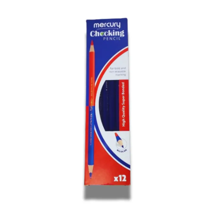 Mercury Checking Pencil RED & BLUE 12's Pkt