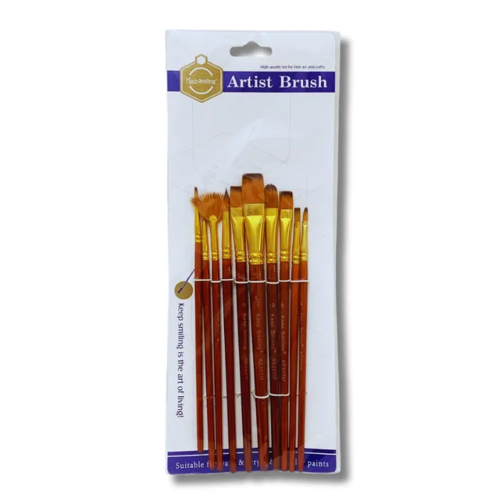 Paint Brush 10Pcs - Keep Smiling