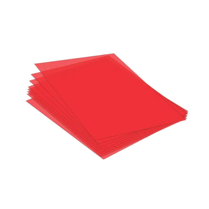 IBICO Binding Plastic A4 Non Tear. Dull Sheet RED
