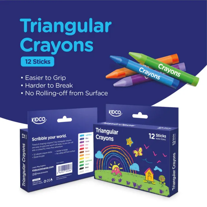 Kidco Cryons Triangular - Pack