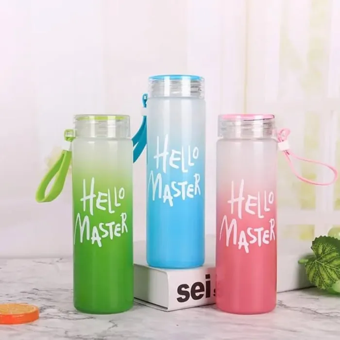 Color Glass Water Bottle