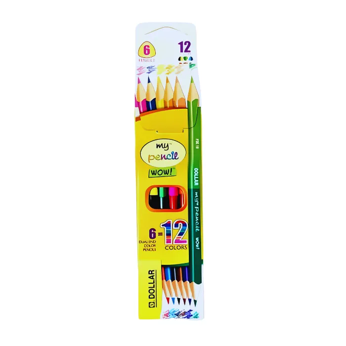 Dollar Color Pencil Dual 6=12 DCP612