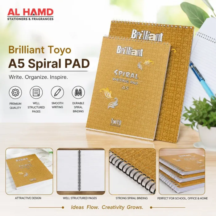Brilliant Toyo A5 Spiral PAD