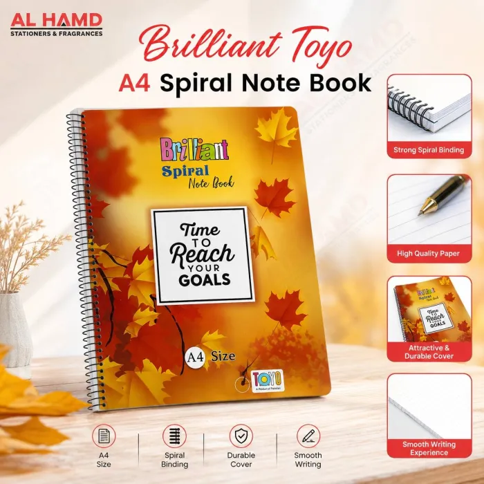Brilliant Toyo A4 Spiral Note Book No.3 BTA43