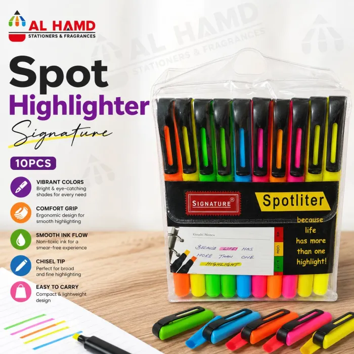 Spot highlighter signature 10pcs