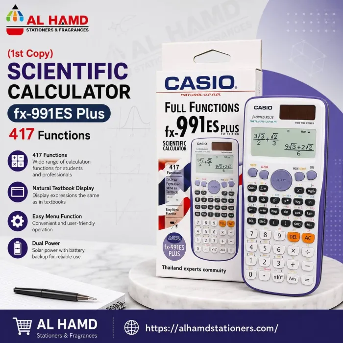 (1st Copy) Scientific Calculator fx-991ES Plus 417 Functions