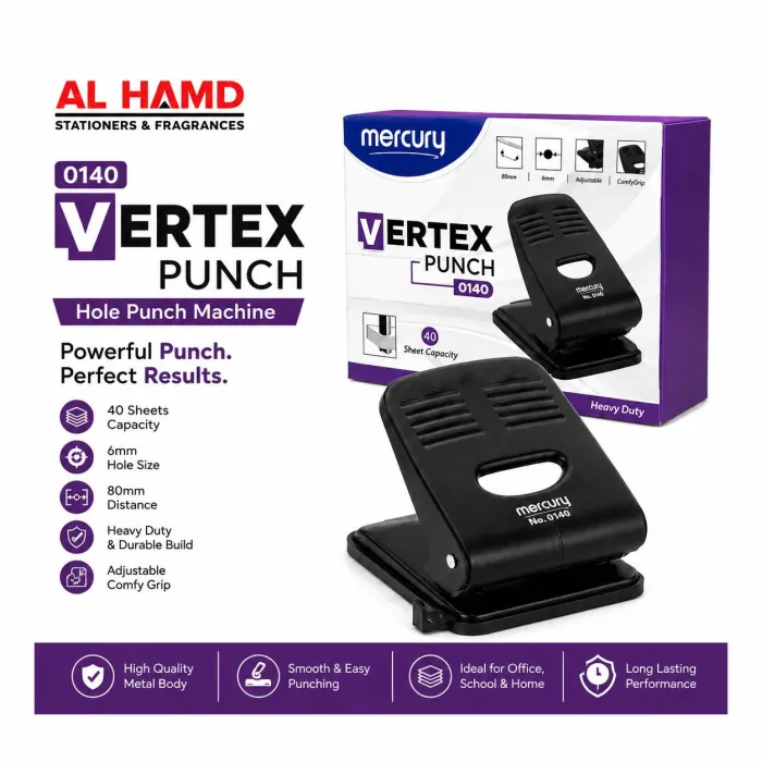 0140 Vertex - Hole Punch Machine Mercury - 40Sheets