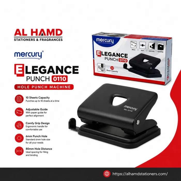 0110 ELEGANCE - Hole Punch Machine Mercury - 10Sheets