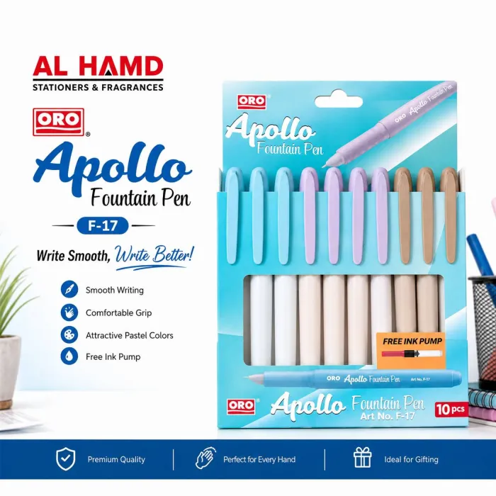 F-17 ORO Apolo Fountain Pen - 10Pcs Box