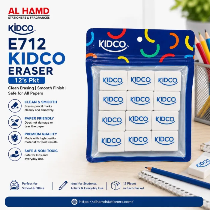 E712 Kidco Eraser ( 12's Pkt )