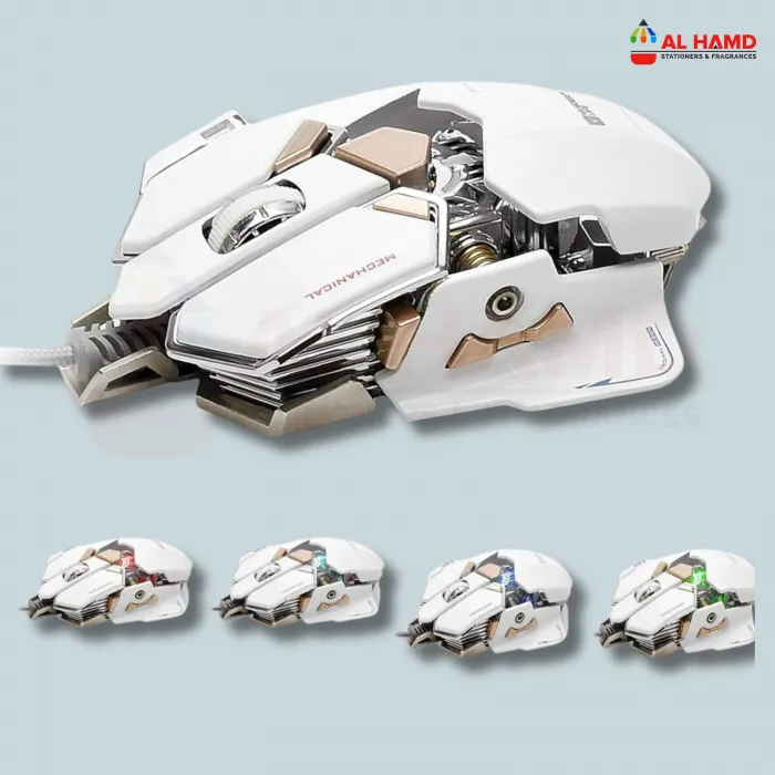 Mantis White Lightening Mouse 4Buttons FuxionTech
