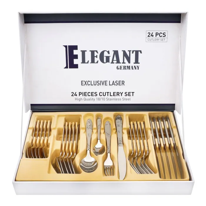 Stainless Steel Cutlery Set – 24 Pieces