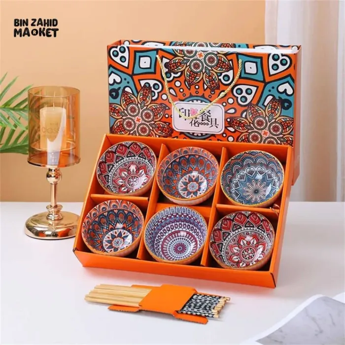 Ceramic Bowl Set – 6 Pieces