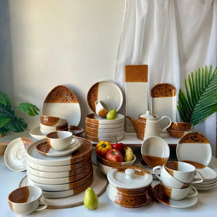 Premium Ceramic Dinner Plates Set