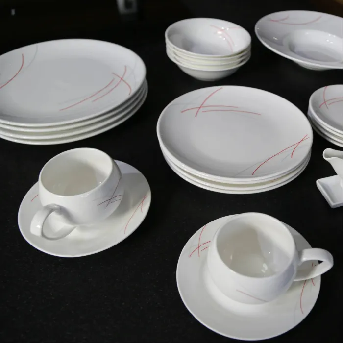 White Porcelain Soup Bowls Set (4 pcs)