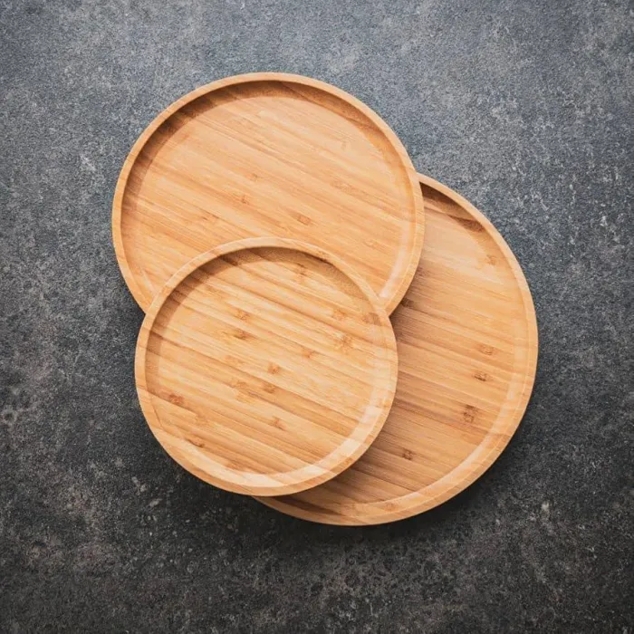 Bamboo Eco Plates Set (8 pcs)