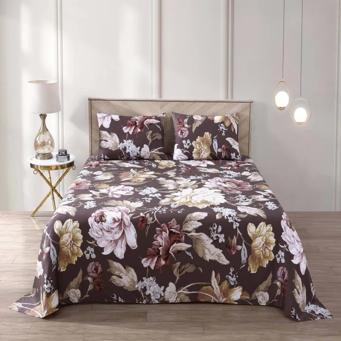 Floral Printed Bedsheet Set