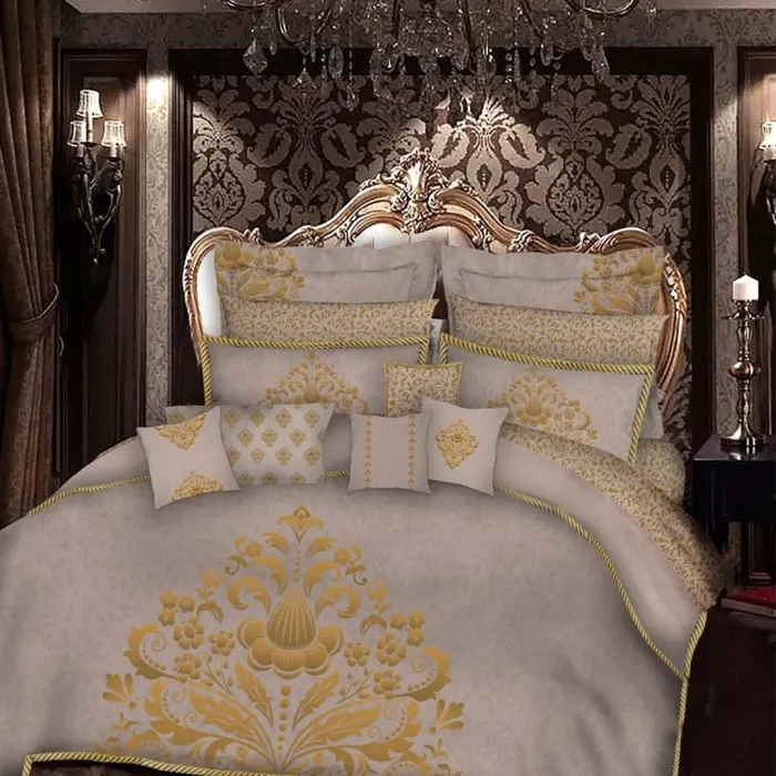 Embroidered Bedsheet Set (Queen Size)