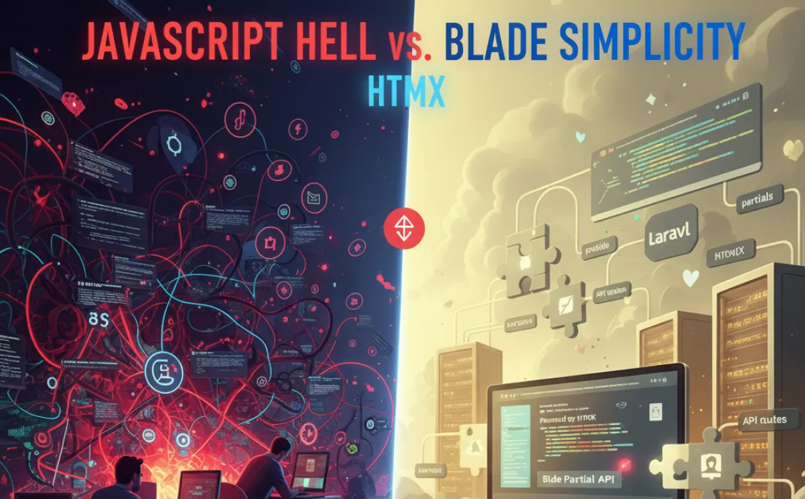 Laravel Blade Partial API Pattern with HTMX